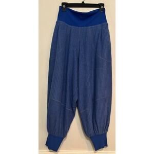FP Movement by Free People Blue Ribbed Harem Track Pants